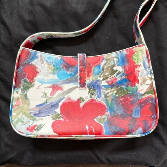 Yves Saint Laurent Floral Multicolor Shoulder Bag - Picture 5 of 13